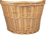 Grand panier à vélo panier à vélo en osier cliquer sur le guidon spacieux