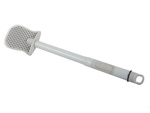 Brosse de toilette en silicone pour la salle de bain avec distributeur de liquide