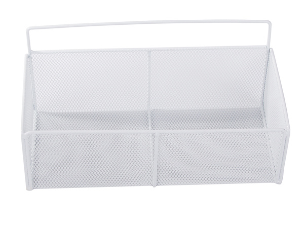Koszyk wiszący kosz organizer metalowy zawieszany półka kuchenna biała