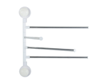 Swivel bathroom towel rail 4 arms