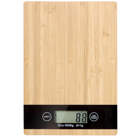 Elektronische bambus küchenwaage lcd bis zu 5 kg