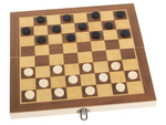 Juego de ajedrez damas triktrak grande de madera 3en1