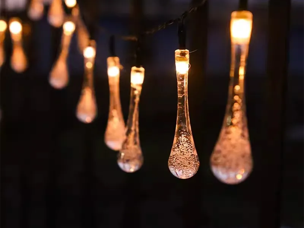 Sončne luči vrt icicle girlanda terasa balkon 20 vodil