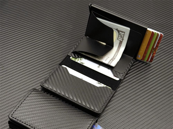 Meeste rfid vargusevastane rahakott must kaartidele pangatähtedele ökonahk