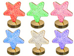 Masă stea lumina de noapte de cristal a condus rgb usb