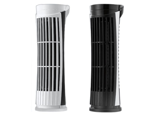 Mini kolonnas galda ventilators ar led apgaismojumu 2 ātrumi usb klusa darbība