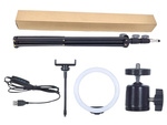 Led obroč svetlobe + držalo za telefon + stativ 100cm 3 odtenki