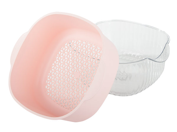 Double bowl for washing fruit colander strainer basket strainer strainer