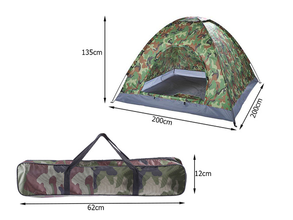 Camping tent moro xxl 2-3 persons tourist tent with mosquito net bag