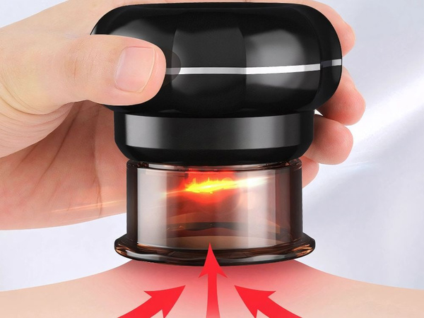 Chinese cupping vacuum massager with 12 suction power levels