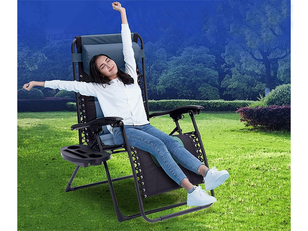 Vrtna plaža ležalnik zložljiva blazina gravitacija okrepljena mehka