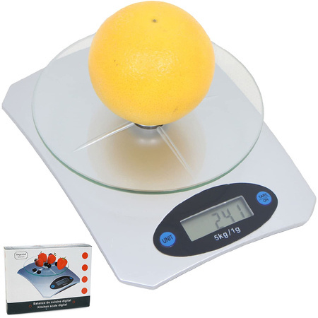 Elektronischer glasküchenwärmer 5 kg / 1g lcd