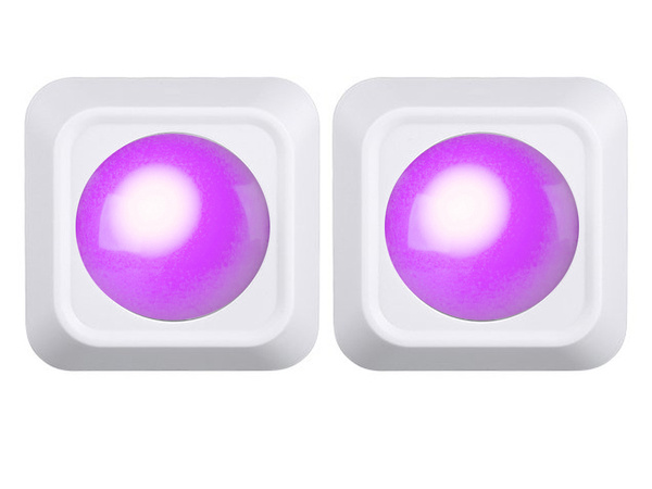 Bezdrôtové rgb led nočné svetlo diaľkové ovládanie 2 kusy