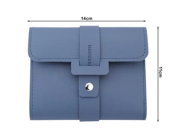 Set pour ongles trousse de manucure et de pédicure étui ciseaux 16 éléments