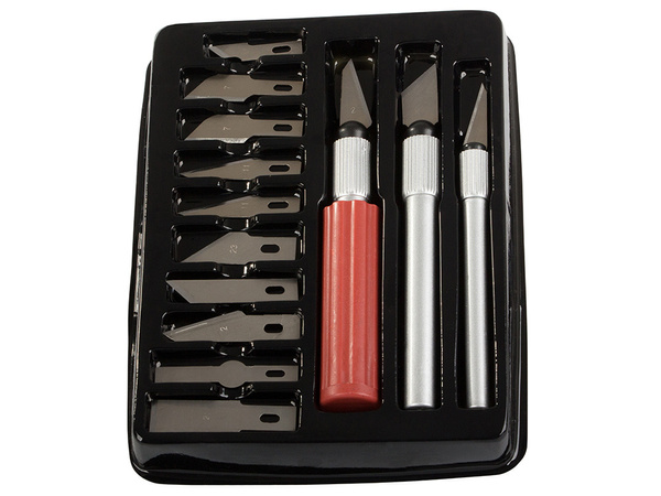 Modeling knife scalpel 13 blades case set