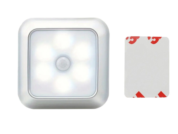 Self-adhesive motion detector staircase night light led