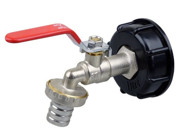 Krāns mauzera tvertnei 1000l šļūtenes vārsts 1/2