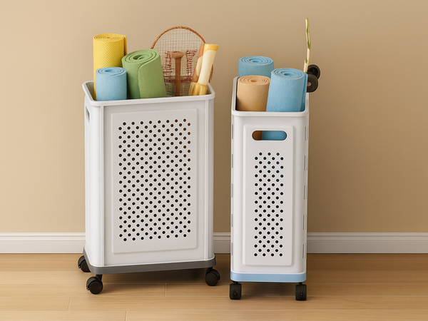 Panier à roues pour le linge, les jouets et le rangement, très spacieux