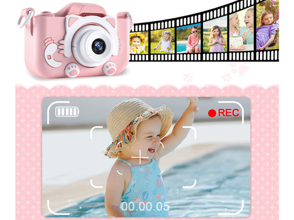 Digitálny fotoaparát pre deti s hrami fotoaparát hry mačička