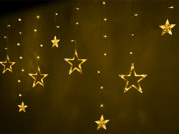 Star garland tuled valguse kardin 138 viinud väljas sooja värvi