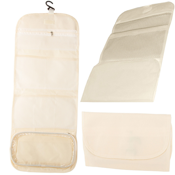 Zložljiv toaletni kovček viseči organizator kopalnice z obešalnikom