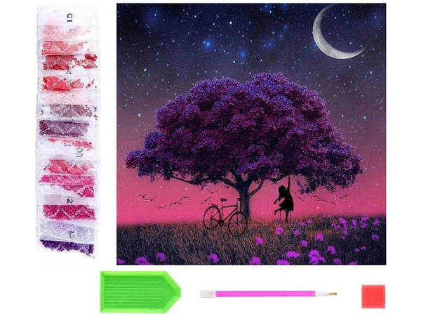 Diamantna vezenina drevo set diamantna slika