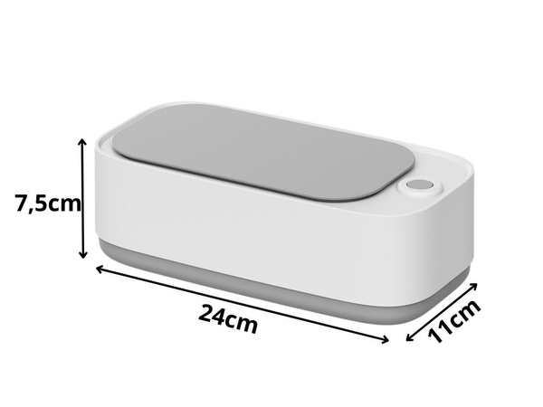 Ultraschall-vibrationswaschgerät zur reinigung von schmuck, brillen und uhren
