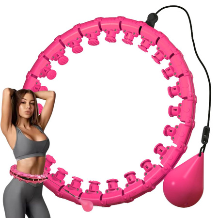 Hula hop con peso para adelgazar para ejercicios aro ajustable masajeador