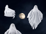Halloween decorare agățat decorare fantomă alb țipa schelet fantomă 65cm