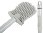 Brosse de toilette en silicone pour la salle de bain avec distributeur de liquide