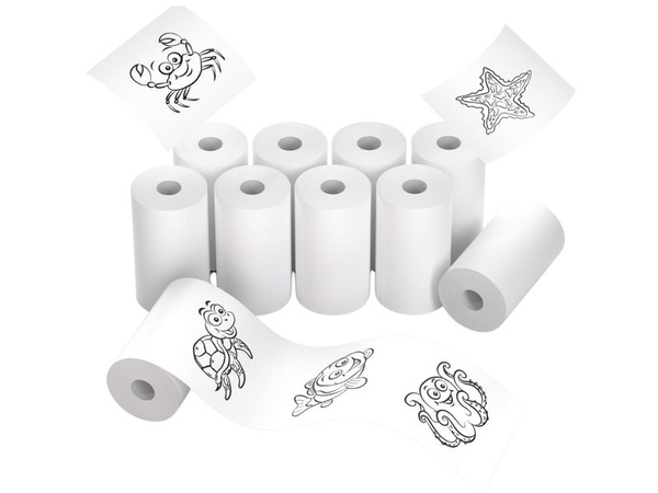 5pc thermopapier nachfüllen für mini-thermodrucker printś 55mm 5 rollen