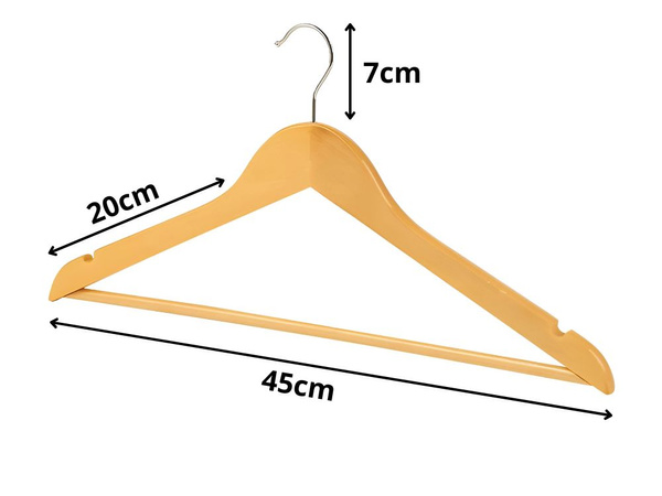 3x soporte de madera lacada para ropa juego de soportes de madera
