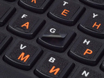 Pc qwerty laptop klaviatūras uzlīmītes 11x13mm