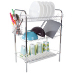 Three-tier drying rack kitchen drainer
