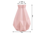 Vase fleur de skandynawise 20cm flake