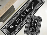 Kit tapis decoratif cuisine 2 pcs. Tapis à motifs de cuisine