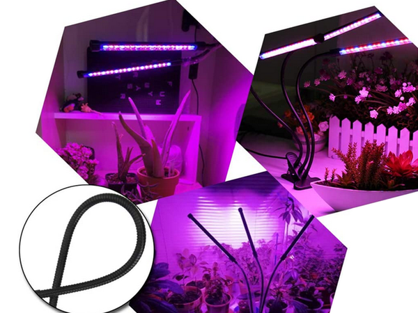 2x plant growth lamp 40 led timer usb clip
