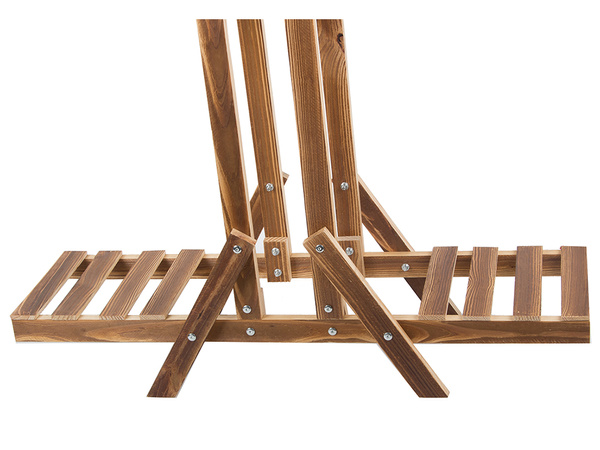 Three-tier flower pot stand wooden flower pots