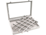 Jewellery box organiser display suede