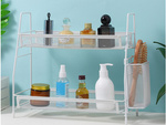 Étagère de cuisine loft organisateur de cuisine à deux étages avec panier