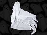 Décoration d'halloween décoration suspendue fantôme blanc cri squelette fantôme 65cm
