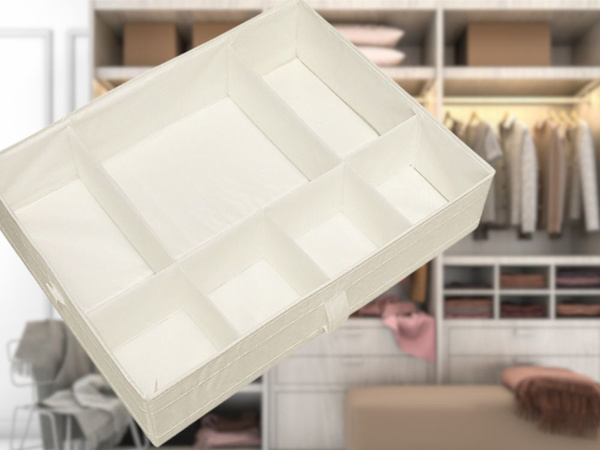 Fehérnemű szervező zoknik fiókos szekrény szekrénybe osztó betét fehér