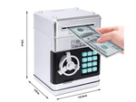 Money box cash machine access code banknotes