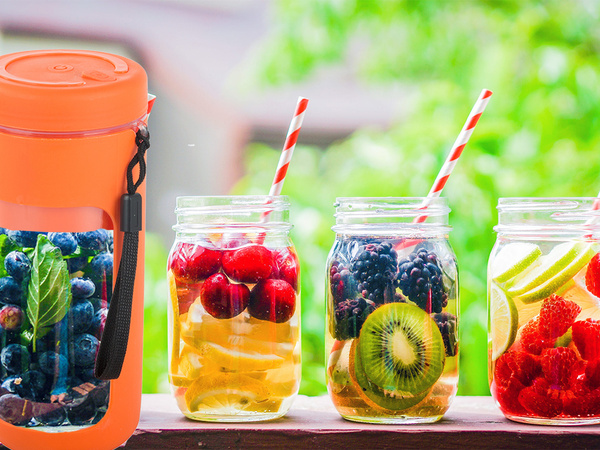 Prenosni brezžični USB mešalnik za smoothie, drobilnik za led, trak za okoli vrat