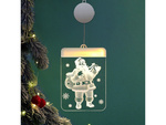 3d vidriera decoración luces de navidad