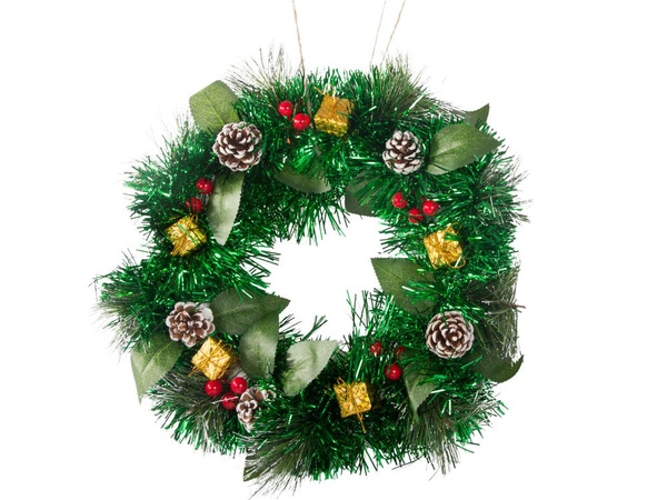 Guirlande couronne de noël décorations de noël décoration de porte fenêtre