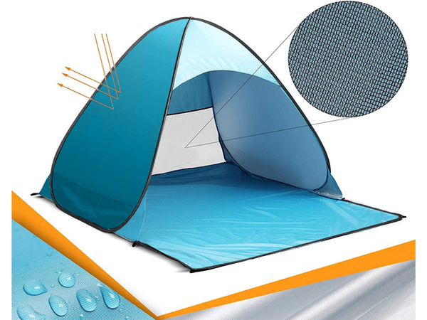 Strand sátor önálló összecsukható uv védő családi táska készlet