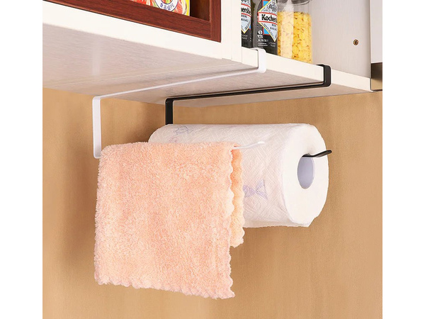 Uchwyt wieszak na ręcznik papierowy kuchenny wsuwany metalowy mat loft