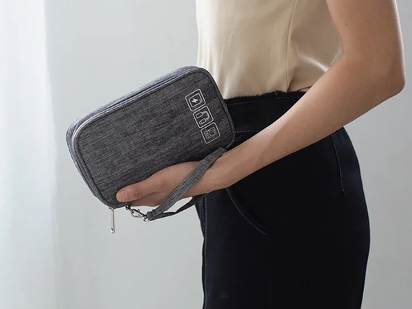 Travel organiser for suitcase bag pouch cable case