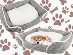 Cama para perro suave y confortable cama mullida con cojín de tamaño l